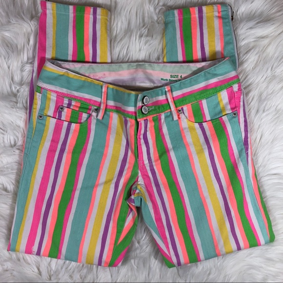 Lilly Pulitzer Denim - Lilly Pulitzer Worth Skinny Mini Zip Jeans Size 4